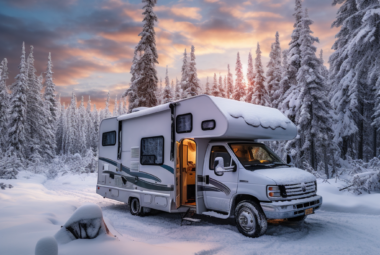 RV winter Camping